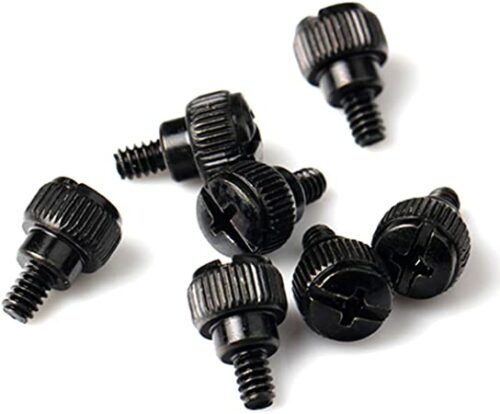 thumbnail image 2 of 20PCS Black 6#32*5 Length 14mm DIY Computer PC Case Screws Round Phillips Thumb Screws 2 of 14